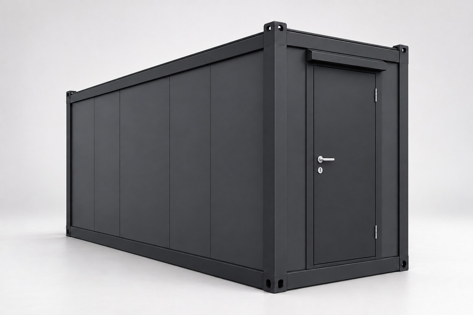 Bürocontainer mit WC, Ansicht mit Sanitärbereich
